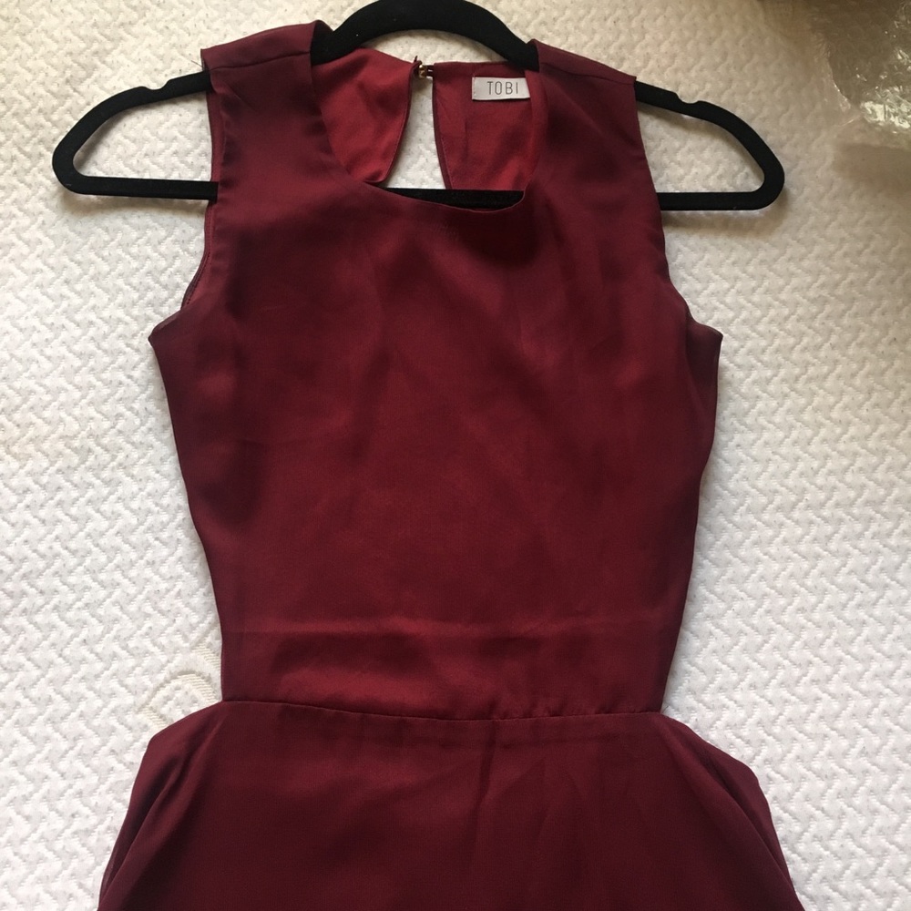 Tobi Side Cutout Mini Dress with Open Back